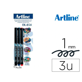 Artline EK-854 Rotulador Punta Fibra Permanente 1 mm Blister 3 Unidades (1 Negro, 1 Azul, 1 Rojo) Precio: 4.49999968. SKU: B1K3VD5QJH