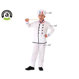 Disfraz de Cocinero Infantil para Niño, Blanco, Talla 7-9 Años