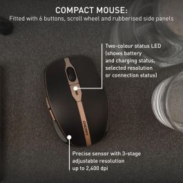 Cherry Teclado + Ratón Inalámbrico DW 9100 SLIM, Bluetooth/RF 2.4 GHz, Recargable, hasta 2400 dpi, Kit Oficina