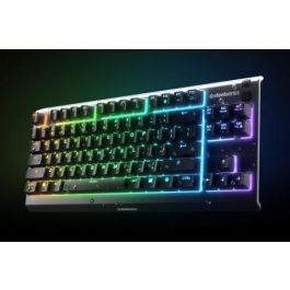 SteelSeries APEX 3 TKL Teclado Gaming Mini USB QWERTY Inglés EE.UU. Negro LED RGB - 64831
