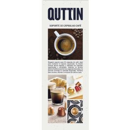 Quttin Soporte para 32 Cápsulas de Café Negro - Organizador de Sobremesa 13.5 x 10 cm (12 Unidades)