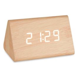Reloj Digital Efecto Madera Giftdecor 11.7x7.5x8 cm, Marrón, USB/AAA/CR2032 (12 Unidades) Precio: 138.78999959. SKU: S3611238