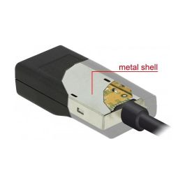 DeLOCK 63923 Adaptador USB-C a VGA, DisplayPort Alt Mode, Resolución 1920x1200 Pixeles, CH7212, Negro