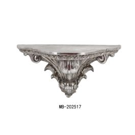 DKD Home Decor Repisa Neoclásica Plateada de Resina - Estante Decorativo de Pared para Salón o Dormitorio - 17 x 21 x 37.5 cm Precio: 24.50000014. SKU: S3040614