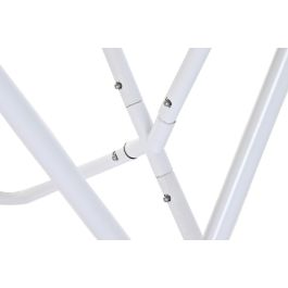 DKD Home Decor Onari Sillon Estilo Boho en Algodon y Hierro, Azul y Blanco, 74x65x90 cm