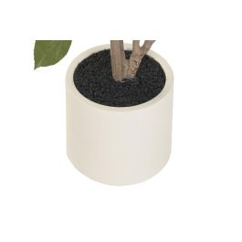 DKD Home Decor Planta Artificial Hibisco Verde Blanco 60x60x160 cm 2 Unidades