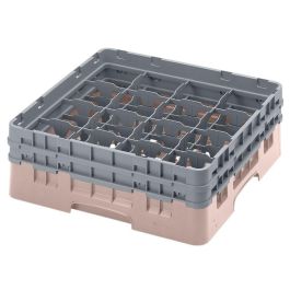 CAMBRO - 16S434-184 - Cesta de lavado 16 comp. 2 alturas - 10,9 cm Ø máx. - alt. máx. 13,5 cm - 50 x 50 x 18,4 cm - Beige Precio: 56.50000015. SKU: B18DCQ6Q8S