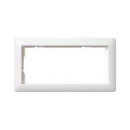 GIRA 100204 Rahmen, marco para mecanismo 2f, sin placa, color blanco puro mate, estándar 55 mm, sin travesaño Precio: 6.2073. SKU: B19YJ843SZ