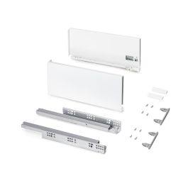 Emuca Cajón exterior Protone 30kg con guías de extracción total y cierre suave, Altura 178mm, profundidad 400mm, Acero, Pintado blanco Precio: 33.4999995. SKU: B1JHAWGBJD