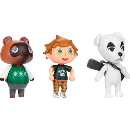 JAKKS PACIFIC Blister 3 Figuras Animal Crossing 6cm