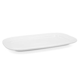Bidasoa Fuente Rectangular Glacial Porcelana 36x21 cm Pack 3 Unidades Profesional Hostelería Extra Resistente Apilable Lavavajillas Microondas