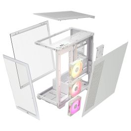 Corsair 3500X LINK RGB Caja Gaming Midi Tower ATX Blanco con Panel de Vidrio Templado