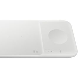 Samsung Wireless Charger Trio Pad EP-P6300, Cargador Inalámbrico para 3 Dispositivos, Blanco