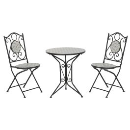 DKD Home Decor Mesa Terraza Y Jardin Blanco Negro 60 x 71 x 60 cm Set de 3 Precio: 130.68999944. SKU: B1FZE9TRRR
