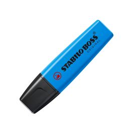 Stabilo Rotulador Boss Fluorescente Azul Trazo 2/5 mm antisecado hasta 4 horas