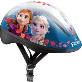 Stamp Casco Frozen II Infantil Talla XS (48-52cm) Multideporte: Bicicleta, Patines, Patinete. Ajustable con Estructura EPS