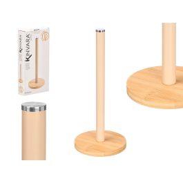 Kinvara Portarrollo de Baño de Bambú y Hierro Beige 15x15x34 cm - Soporte con Base para Papel Higiénico (Set de 12) Precio: 45.50000026. SKU: B13QDFTDRM