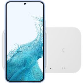 Samsung EP-P5400 Cargador Inalámbrico Dual para Móviles, Auriculares y Relojes Inteligentes, Blanco