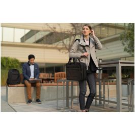 Kensington Contour 2.0 Business Maletín para Portátil 15.6 pulgadas Negro Ergonómico, con Bolsillo de Seguridad RFID y Cremallera Antipunzadas