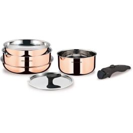 Batería de cocina de 6 piezas - ARTHUR MARTIN - AM516GT - 3 capas triple acción - Todas las fuentes de calor, incluida la inducción Precio: 165.5000006. SKU: B19XC9ARVJ