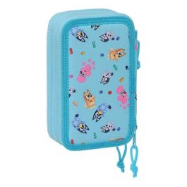 Plumier Triple Bluey Azul cielo 12,5 x 19,5 x 5,5 cm 36 Piezas