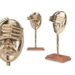 Figura Metal Mano Ojos Oro Giftdecor con Soporte Madera 16x34x10 cm (6 Unidades) Precio: 65.49999951. SKU: B16NVWVGFJ