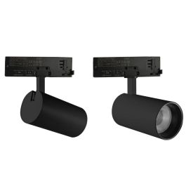 Foco de Carril LED Monofásico 30W Máx. Potencia y Temperatura Regulables CCT (3000K-6000K) 3000Lm CRI90 Negro ATL080030-M-B