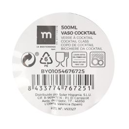 Vaso Cocktail 500 ml La Mediterranea (24 Unidades) Vaso Cocktail 500 ml La Mediterranea (24 Unidades)
