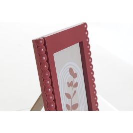 DKD Home Decor Marco de Fotos 15x20 cm Rosa de Estilo Shabby Colección Pink Decor en MDF y Cristal - Pack de 12 Unidades
