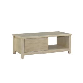 DKD Home Decor Mesa Centro Tropical Natural Madera Acacia 120 x 60 x 45 cm
