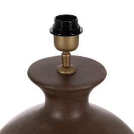 Base Lámpara Mesa Marrón Madera de Mango 31 X 31 X 38 cm