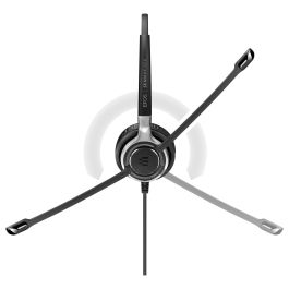 EPOS | Sennheiser Impact SC 635 Auriculares Diadema Alámbricos con Micrófono Boom Cancelación Ruido, Negro y Plata