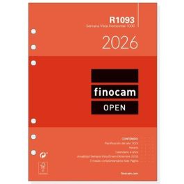Finocam R1093 Recambio Anual Agenda de Anillas Open Semana a la Vista 155x215 mm con 3 Meses Complementarios 2026 Precio: 4.79000038. SKU: B15J77X2KY