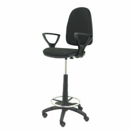 Piqueras y Crespo Taburete AYNA BALI Negro Ergonómico Regulable en Altura con Aro Reposapiés T04CPBALI840BGOLF Piqueras y Crespo Taburete AYNA BALI Negro Ergonómico Regulable en Altura con Aro Reposapiés T04CPBALI840BGOLF