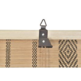 DKD Home Decor Estor Balines Marron Oscuro Poliéster Bambú 175 x 60 x 3 cm