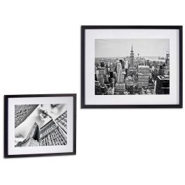 Cuadro Surt Edificios Marco Negro 43x53 cm - Giftdecor (6 Unidades) Precio: 92.69000026. SKU: S3608318