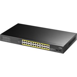 Cudy GS1028PS2 Switch de Red Gigabit Ethernet con PoE+ 24 Puertos RJ-45, 2 SFP, 56Gbps, Montaje Rack, Negro