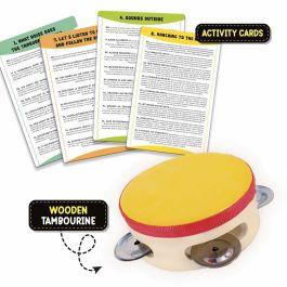 Lisciani Giochi Pandereta de Madera Toca y Agudiza tu Oído LIS8008324105489