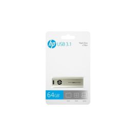 HP x796w Unidad Flash USB 64 GB USB 3.2 Gen 1 (3.1 Gen 1) Tipo A Plata. Llavero. 75 MB/s Lectura. Compacta para archivos.