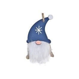 DKD Home Decor Decoración Colgante Navidad Fantasía Set 3 Piezas (Pack 2 Unidades) Colores Surtidos MDF Poliéster 8x1.5x21 cm