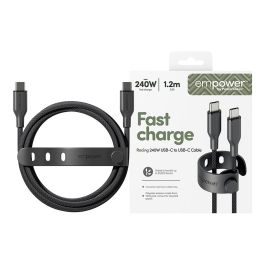 PanzerGlass Racing 240W USB-C a USB-C Cable USB 2.0, 1.2 Metros, Negro - Empoderamiento by PanzerGlass