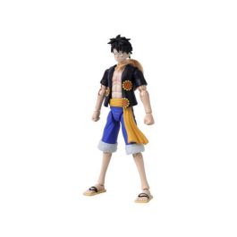 Bandai Figura One Piece Anime Heroes Luffy Dressrosa - 17cm, 17 puntos de articulación