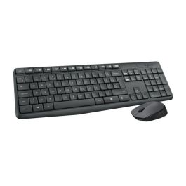Logitech MK235 Combo Teclado y Ratón Inalámbrico Fiable con Receptor USB Compartido y Batería Larga Duración
