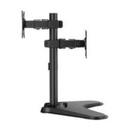 AISENS Soporte de Mesa para 2 Monitores 17"-32" Inclinable y Rotable, Escritorio, Negro