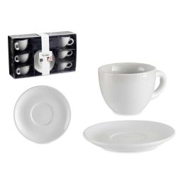 Set 6 Tazas Cafe Porcelana Blanca C Plato 150Ml Vessia 22X10CM (6 Unidades) Precio: 89.69000007. SKU: B13M4GDEQ2