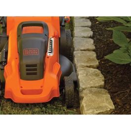 BLACK & DECKER Cortacésped eléctrico 48 cm 2000W, función mulching, 7 alturas de corte 30-100mm y recogedor 50L