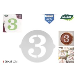 Algon Plantilla Tarta Cumpleaños N-3 25 cm x 25 cm (36 Unidades) Precio: 5.94999955. SKU: B1D74MQS7M