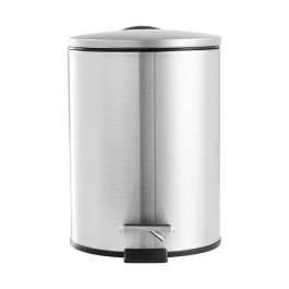 Day Cubo Basura Acero Inoxidable 3 L con Pedal y Cierre Suave Mate 17.5x23.5 cm