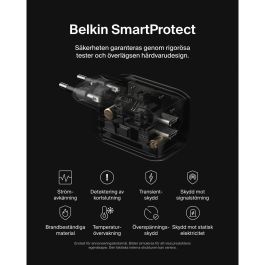 Belkin 745883925216 Cargador de Pared Doble USB-C de 65W para Nintendo Switch 2, Color Negro