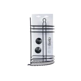 Soporte Metal Negro Mate Ducha Esq 2 Pisos Ventosa Berilo 26X39CM (6 Unidades) Soporte Metal Negro Mate Ducha Esq 2 Pisos Ventosa Berilo 26X39CM (6 Unidades)